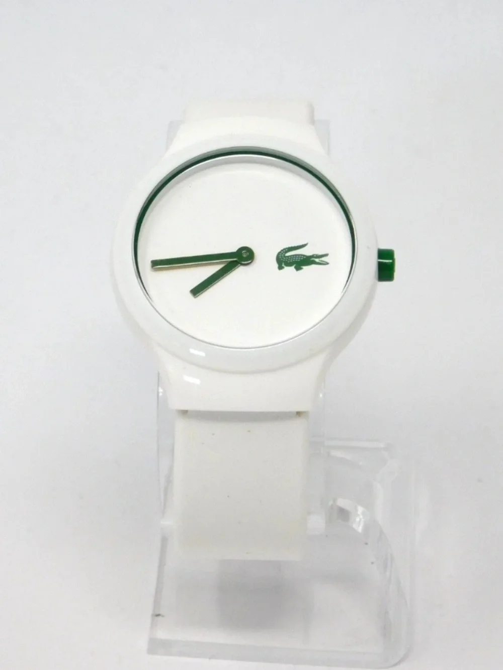 Lacoste Coa Watch White Dial Logo Silicone Band Unisex Sporty lc 90.4 47 2642